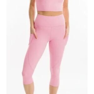 ZYIA Active Leggings Women’s Size 4 Pink Workout Yoga Gym High Rise No Tags